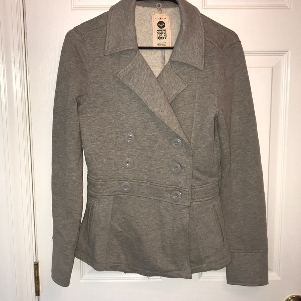 Sweatshirt material pea coat